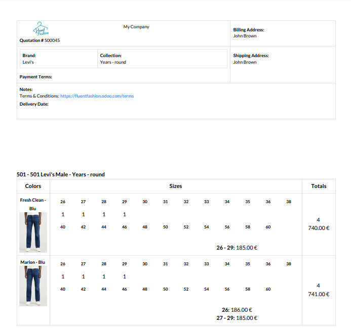 Fluent Fashion permette la vendita nelle modalità tipiche del fashion Gestione Vendite - Fluent Fashion